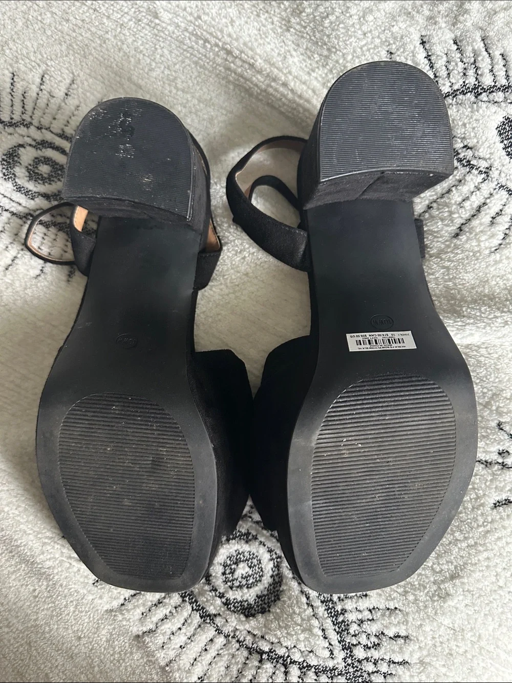 Torrid Black Bow Platform Heels size 10ww